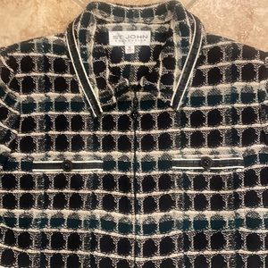 St. John Collection Textured Tweed Knit Jacket